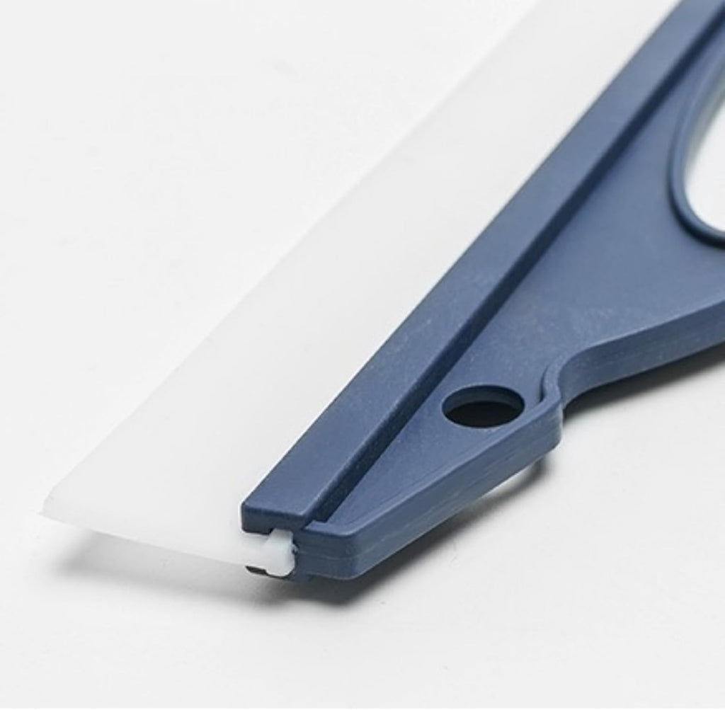 2-Pack Professional Silicone Squeegee. 12-Inch Flexible Water Blade for Streak-Free Car Wash & Glass Cleaning. Safe on Paint & Chrome. Blue