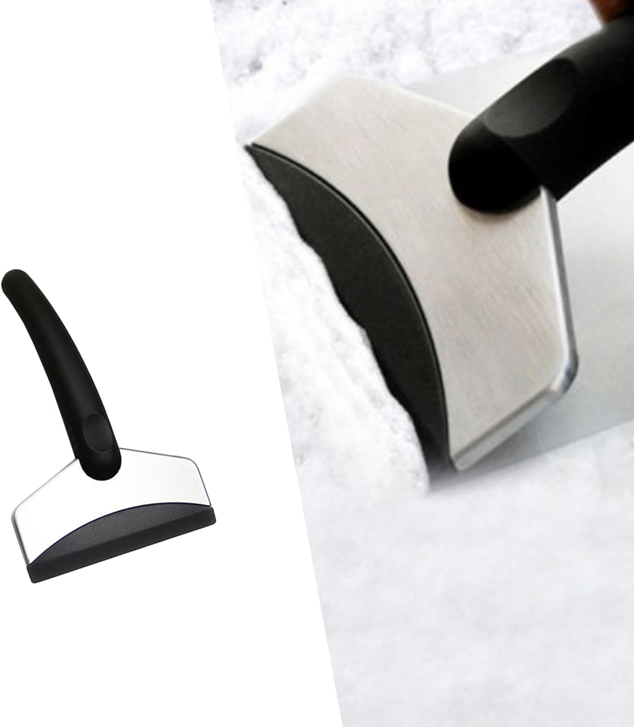 Ice Scrapers for Car Windshield. Scratch Free Snow Scraper with Ergonomic Grip Handle. Winter Car Window Ice Scraper Accessories Suitable for Cars. Trucks. SUVs (Small)