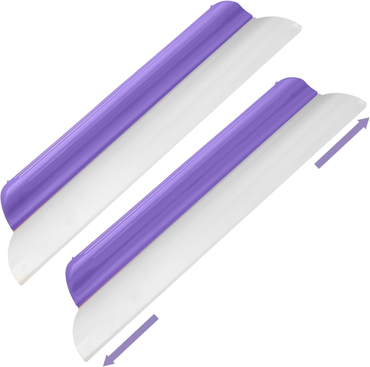 2 Pack 14 inch Car Drying Squeegee Longer Silicone Automotive Water Wiper Flexible Auto T-Bar Rubber Blade for Car Windshield Glass Window Bathroom Shower Squeegees Wash Tool(Yellow)