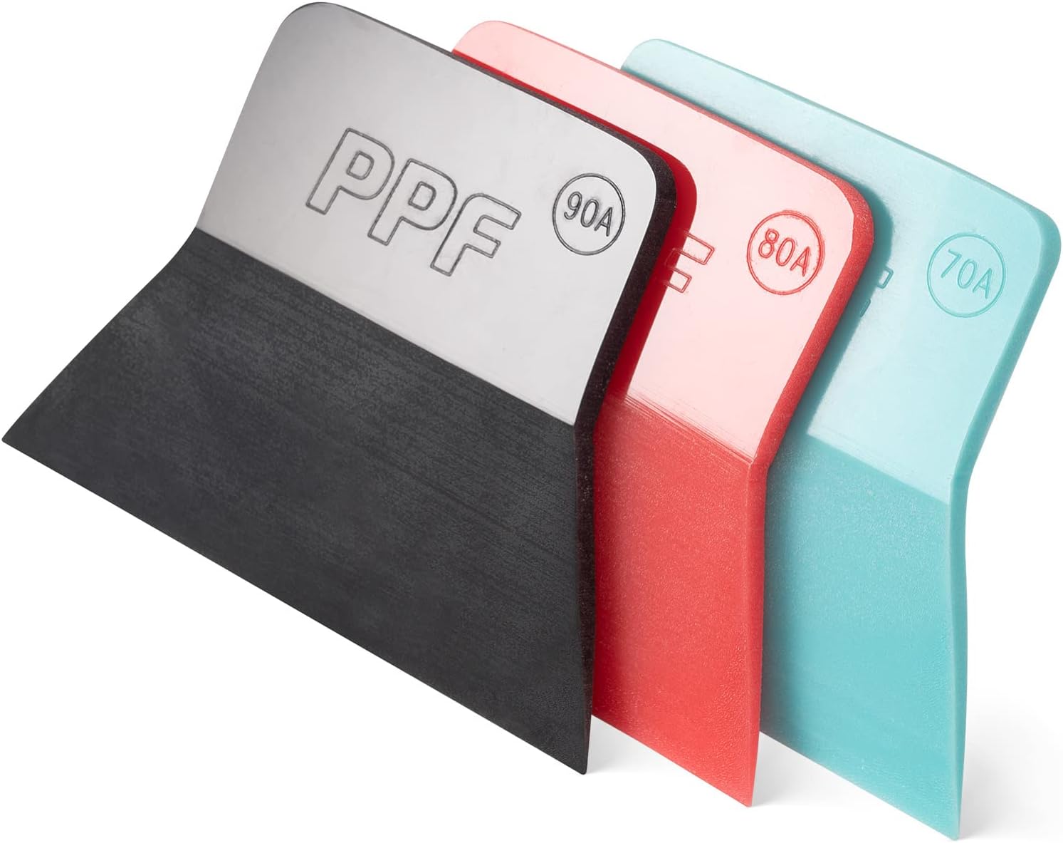 FOSHIO PPF Squeegee Vinyl Wrap Tool. 3 In 1 Different Hardness Anti-Scratch Rubber Scraper Soft TPU Mini Squeegee Window Tint Tool for Paint Protection Film. Squeegee for Window Cleaning