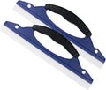 2-Pack Professional Silicone Squeegee. 12-Inch Flexible Water Blade for Streak-Free Car Wash & Glass Cleaning. Safe on Paint & Chrome. Blue