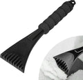 Ice Scraper for Car Windshield. Scratch-Free Auto Window Snow Scraper with Foam Grip. Efficient Ice Shovel Windshield Frost Cleaning Tool for Sedan Truck SUV. Car Accessories (Black)